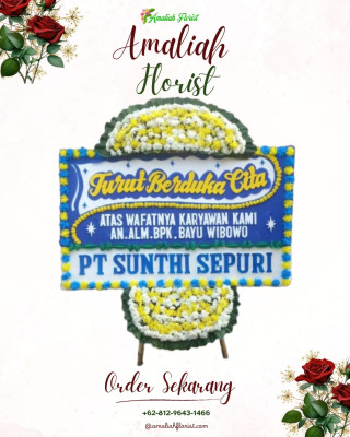 Papan Bunga Duka di Gondangdia