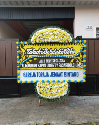 Papan Bunga Duka di Gondangdia