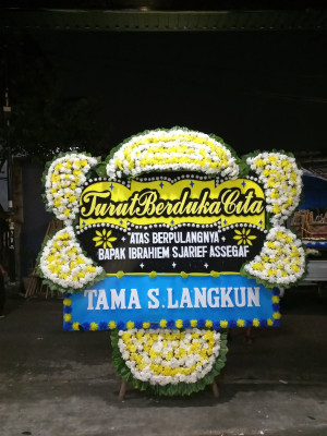 Papan Bunga Duka di Gondangdia