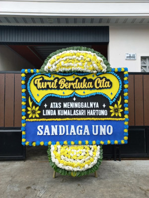 Papan Bunga Duka di Gondangdia